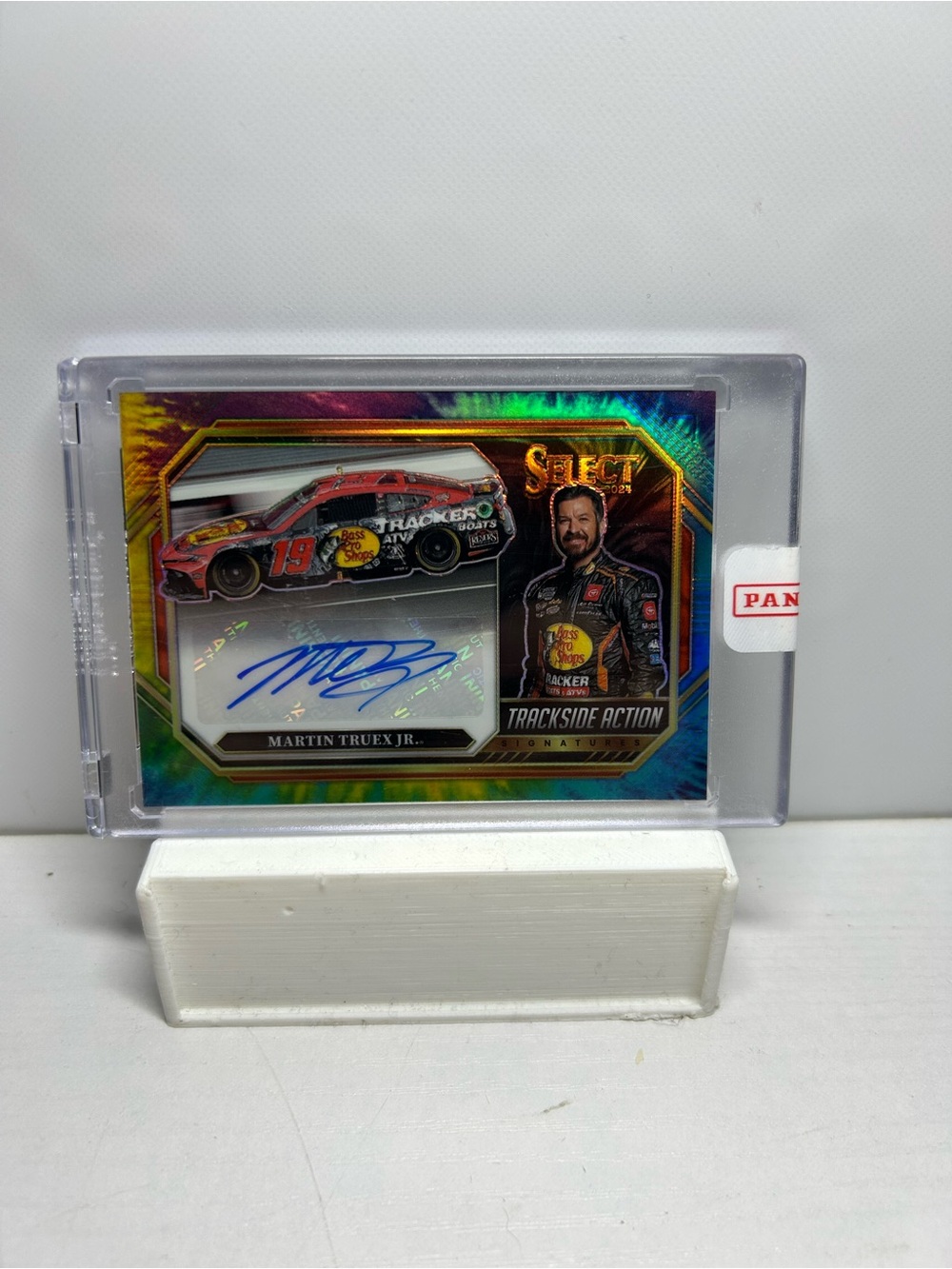 Panini Select Martin Truex Jr. Autograph Racing Card - tie dye auto /25